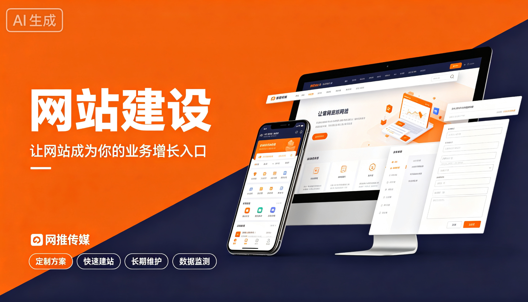 网站建设服务案例展示图